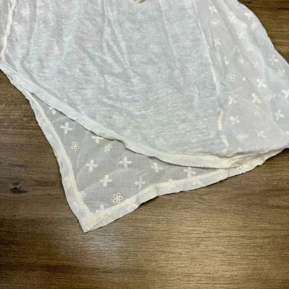 Johnny Was For T Linen Asymmetrical Tunic Embroidered Top Shirt womens small - Picture 5 of 9